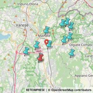 Mappa Via Celidonia, 21040 Malnate VA, Italia (3.4875)