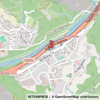 Mappa Via IV Novembre, 26, 24010 Sedrina, Bergamo (Lombardia)