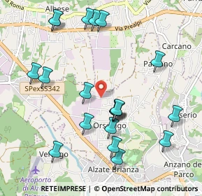 Mappa Via Mozart, 22030 Orsenigo CO, Italia (1.0885)