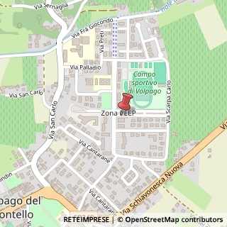 Mappa Via Jacopo Sansovino, 15, 31040 Volpago del Montello TV, Italia, 31044 Montebelluna, Treviso (Veneto)