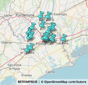 Mappa Via Cristoforo Colombo, 30026 Portogruaro VE, Italia (8.6075)