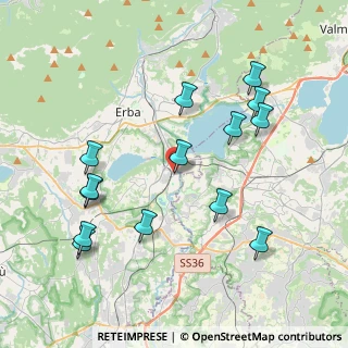 Mappa Via s.g. emiliani, 22046 Merone CO, Italia (4.23143)