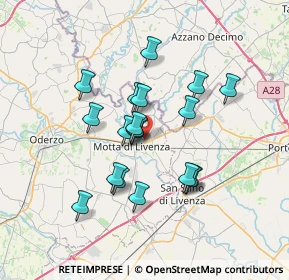 Mappa Via Malgher, 31045 Motta di Livenza TV, Italia (5.76)