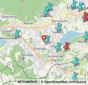 Mappa Via G. Leopardi, 22030 Orsenigo CO, Italia (2.81214)