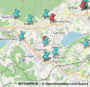 Mappa Via G. Leopardi, 22030 Orsenigo CO, Italia (2.63286)