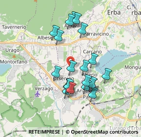 Mappa Via G. Leopardi, 22030 Orsenigo CO, Italia (1.5775)