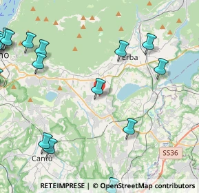 Mappa Via G. Leopardi, 22030 Orsenigo CO, Italia (6.599)