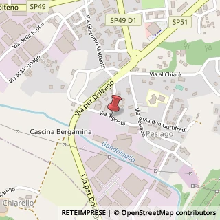 Mappa Via Vignola, 9, 23848 Oggiono, Lecco (Lombardia)