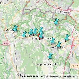 Mappa Zona Produttiva, 22077 Olgiate Comasco CO, Italia (3.32727)