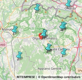 Mappa Zona Produttiva, 22077 Olgiate Comasco CO, Italia (3.95273)