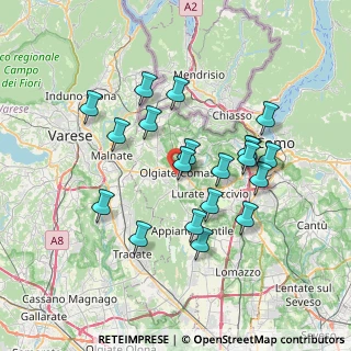 Mappa Zona Produttiva, 22077 Olgiate Comasco CO, Italia (6.654)