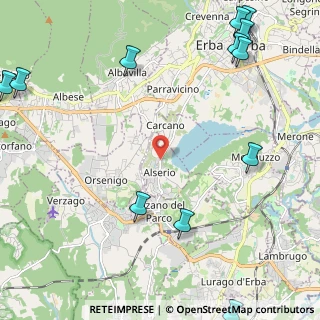 Mappa Via per Carcano, 22040 Alserio CO, Italia (3.33583)