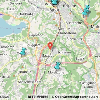 Mappa Via Leonardo Da Vinci, 21045 Gazzada Schianno VA, Italia (3.80222)
