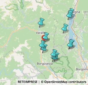 Mappa Via Monte Rosa, 13019 Varallo VC, Italia (6.92917)