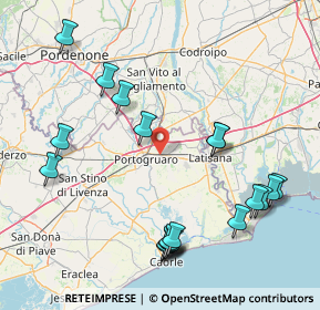 Mappa 30025 Portogruaro VE, Italia (18.69421)