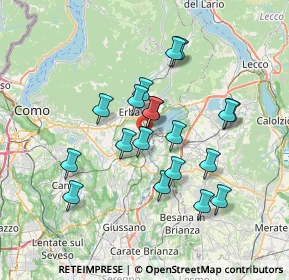 Mappa Via Nuova Valassina, 22040 Monguzzo CO, Italia (6.24)