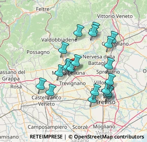 Mappa Vicolo Angela Villa, 31044 Montebelluna TV, Italia (12.7295)