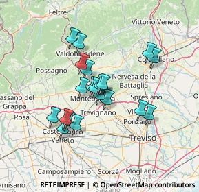 Mappa Vicolo Angela Villa, 31044 Montebelluna TV, Italia (10.871)