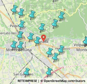 Mappa Vicolo Angela Villa, 31044 Montebelluna TV, Italia (2.4105)