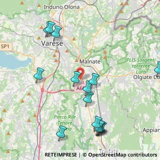 Mappa Via A. Fogazzaro, 21040 Lozza VA, Italia (4.97733)