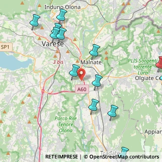 Mappa Via A. Fogazzaro, 21040 Lozza VA, Italia (5.30615)