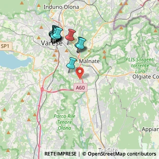 Mappa Via A. Fogazzaro, 21040 Lozza VA, Italia (4.27588)