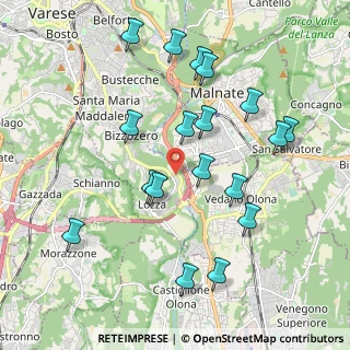 Mappa Via A. Fogazzaro, 21040 Lozza VA, Italia (2.03278)