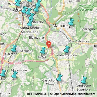 Mappa Via A. Fogazzaro, 21040 Lozza VA, Italia (3.39176)