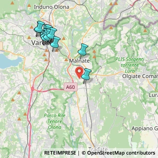 Mappa 21040 Malnate VA, Italia (4.83923)