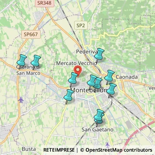 Mappa Via Monte Pelmo, 31044 Montebelluna TV, Italia (1.91182)