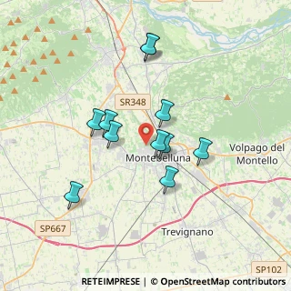 Mappa Via Monte Pelmo, 31044 Montebelluna TV, Italia (3.03364)