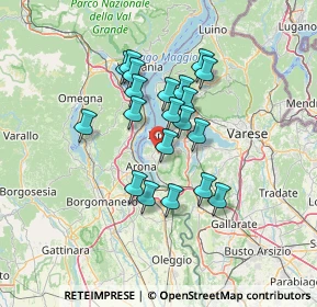 Mappa Via Mottava, 21021 Angera VA, Italia (10.7325)