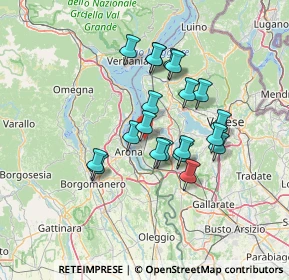 Mappa Via Mottava, 21021 Angera VA, Italia (11.1955)