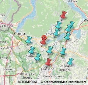 Mappa Via Milanese, 22040 Alserio CO, Italia (7.32857)