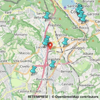 Mappa Via Colombo, 22070 Grandate CO, Italia (2.60833)