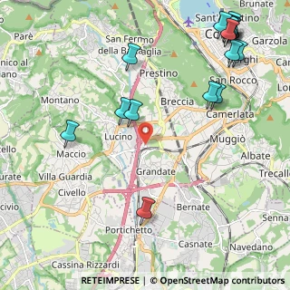 Mappa Via Colombo, 22070 Grandate CO, Italia (2.88625)
