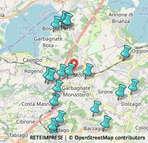 Mappa Viale Consolini Adolfo, 23847 Molteno LC, Italia (2.287)