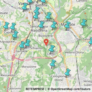 Mappa Via Monte Sant'Elia, 21100 Varese VA, Italia (2.906)