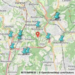 Mappa Via Monte Sant'Elia, 21100 Varese VA, Italia (2.43333)