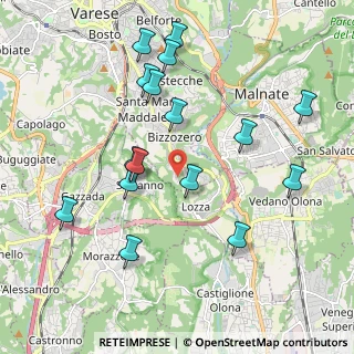 Mappa Via Monte Sant'Elia, 21100 Varese VA, Italia (2.06563)