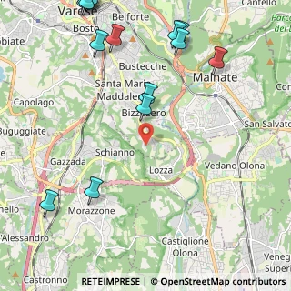 Mappa Via Monte Sant'Elia, 21100 Varese VA, Italia (3.26118)