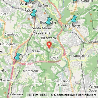 Mappa Via Monte Sant'Elia, 21100 Varese VA, Italia (3.83455)