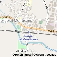 Mapa Gorgo al Monticano