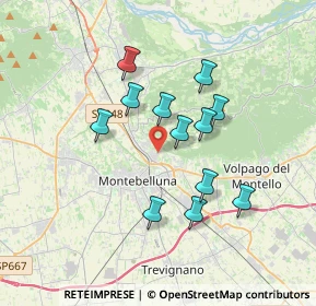 Mappa Via Aglaia Anassillide, 31044 Montebelluna TV, Italia (3.00583)