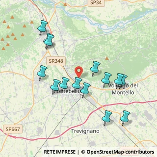 Mappa Via Aglaia Anassillide, 31044 Montebelluna TV, Italia (3.98357)