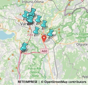 Mappa Via Trento, 21046 Malnate VA, Italia (3.75615)