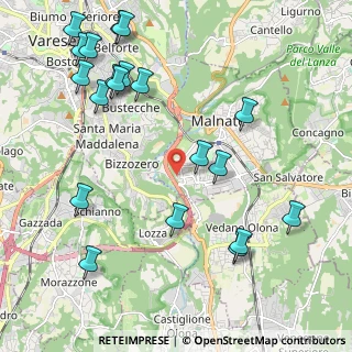 Mappa Via Trento, 21046 Malnate VA, Italia (2.588)