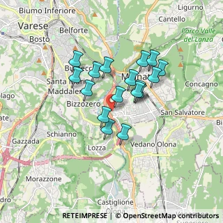 Mappa Via Trento, 21046 Malnate VA, Italia (1.32471)