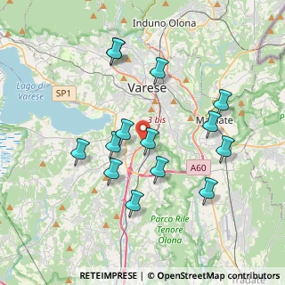 Mappa Via G. Ripamonti, 21100 Varese VA, Italia (3.665)