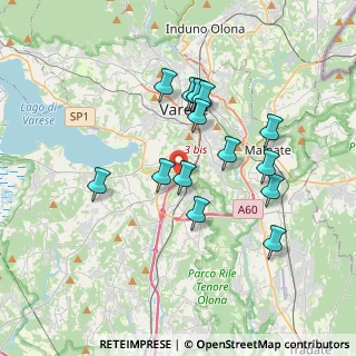 Mappa Via G. Ripamonti, 21100 Varese VA, Italia (3.22933)